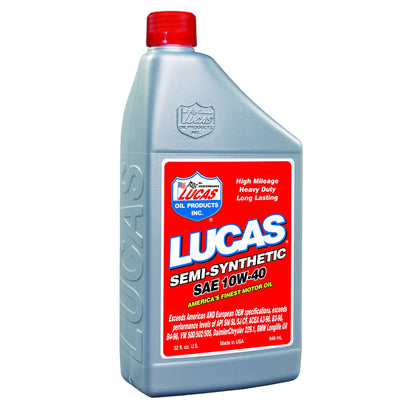 Lucas Oil Products Semi-Synthetic SAE 10W-40 Motor Oil 10176