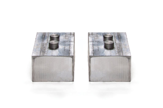 BDS SUSPENSION Rear Lift Blocks - Dual Pin - Aluminum - 2 Inch Lift - Ford F150 (04-) BDS069216