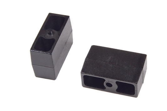 BDS SUSPENSION Rear Lift Blocks - Flat - 5/8 In Pin - Cast Iron - 4 Inch Lift - Universal Fitment BDS069417