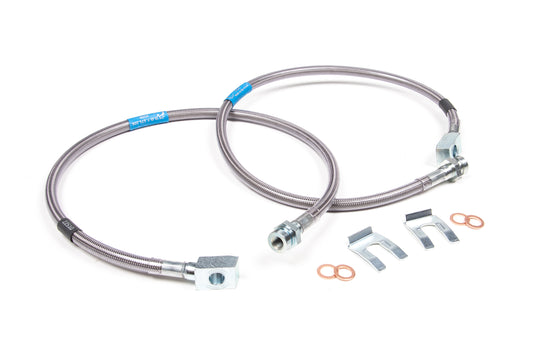 BDS SUSPENSION Front Brake Line Set - Stainless Steel - Fits 6 Inch Lift - Chevy/GMC Truck And SUV (88-98) BDS101001