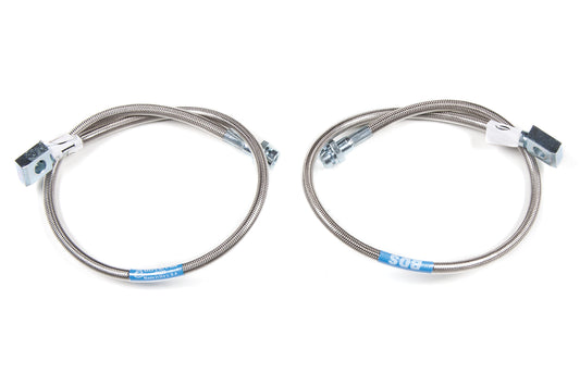 BDS SUSPENSION Rear Brake Line - Stainless Steel - Fits 3-6.5 Inch Lift - Jeep Wrangler TJ (97-06) BDS104009