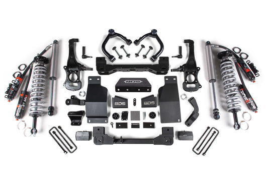 BDS SUSPENSION 4 Inch Lift Kit - FOX 2.5 Performance Elite Coil-Over - Chevy Silverado Or GMC Sierra 1500 (19-24) 4WD - Diesel BDS783FPE