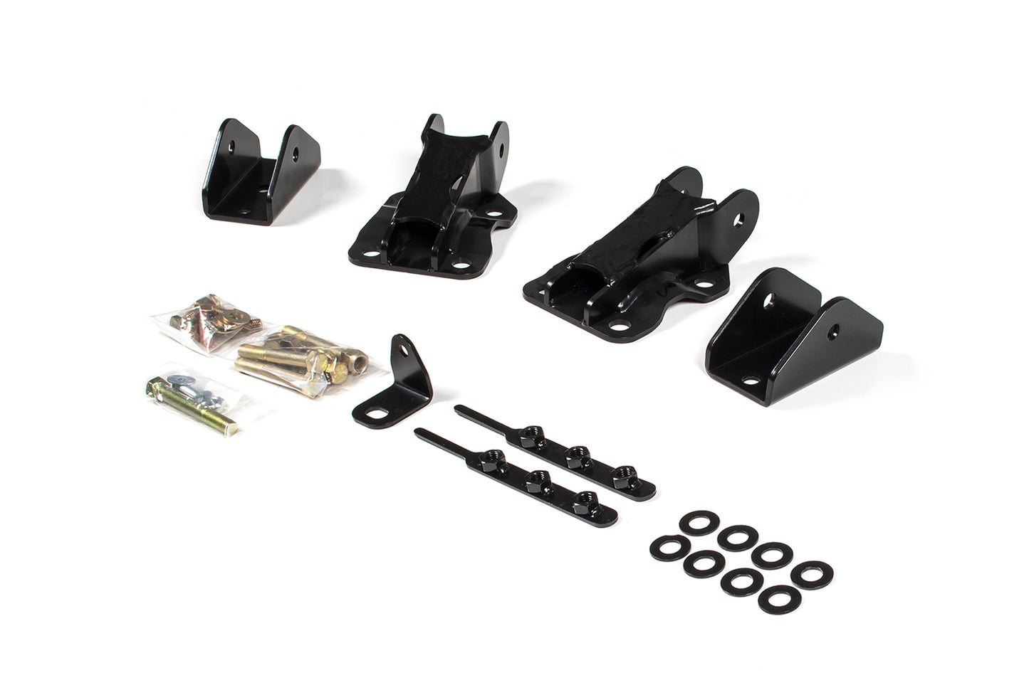 BDS SUSPENSION Recoil Traction Bar Mounting Kit - Ford F250 / F350 Super Duty (17-24) 4WD - 3.5-4 Inch Axle BDS123416