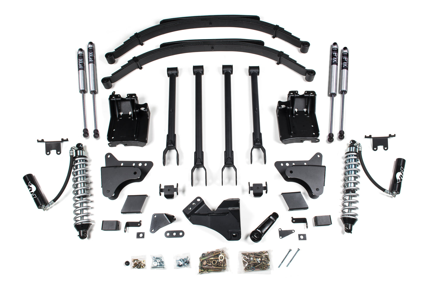 BDS SUSPENSION 8 Inch Lift Kit - 4-Link & FOX 2.5 Coil-Over Conversion - Ford F250/F350 Super Duty (11-16) 4WD - Diesel BDS1500F