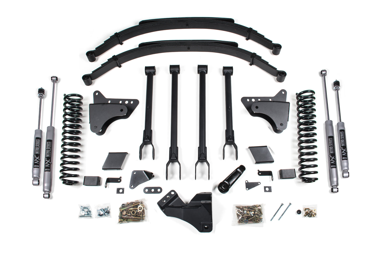BDS SUSPENSION 8 Inch Lift Kit - 4-Link Conversion - Ford F250/F350 Super Duty (11-16) 4WD - Gas BDS1501H