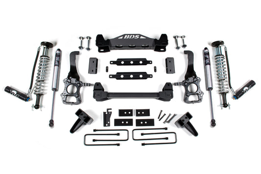 BDS SUSPENSION 6 Inch Lift Kit - FOX 2.5 Coil-Over - Ford F150 (15-20) 2WD BDS1522FDSC