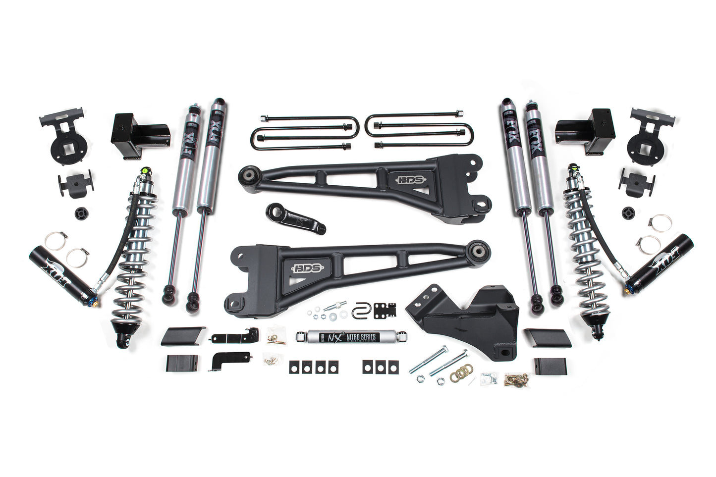 BDS SUSPENSION 4 Inch Lift Kit W/ Radius Arm - FOX 2.5 Coil-Over Conversion - Ford F350 Super Duty DRW (20-22) 4WD - Diesel BDS1563FDSC