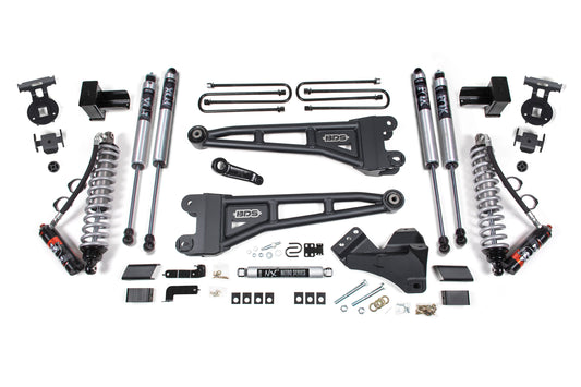 BDS SUSPENSION 4 Inch Lift Kit W/ Radius Arm - FOX 2.5 Performance Elite Coil-Over Conversion - Ford F250/F350 Super Duty (17-19) 4WD - Diesel BDS1524FPE