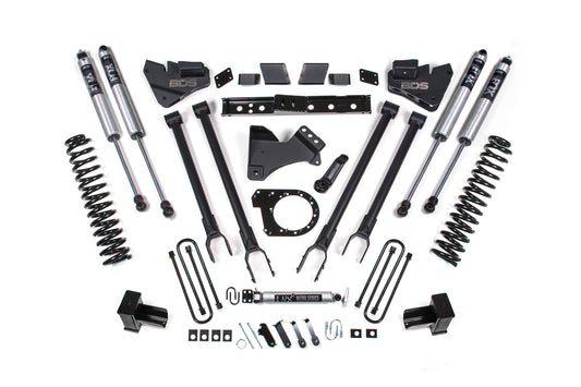 BDS SUSPENSION 6 Inch Lift Kit W/ 4-Link - Ford F350 Super Duty DRW (20-22) 4WD - Diesel BDS1574FS