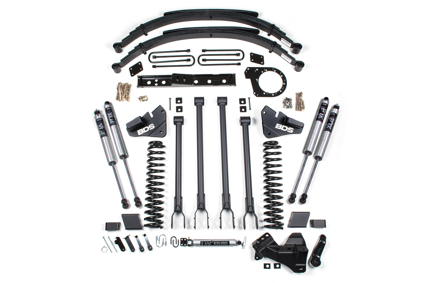 BDS SUSPENSION 6 Inch Lift Kit - 4-Link Conversion - Ford F250/F350 Super Duty (17-19) 4WD - Diesel BDS1529FS