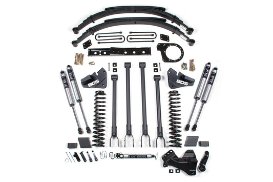 BDS SUSPENSION 6 Inch Lift Kit - 4-Link Conversion - Ford F250/F350 Super Duty (17-19) 4WD - Diesel BDS1529FS