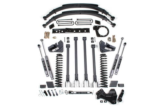 BDS SUSPENSION 6 Inch Lift Kit - 4-Link Conversion - Ford F250/F350 Super Duty (17-19) 4WD - Diesel BDS1529H