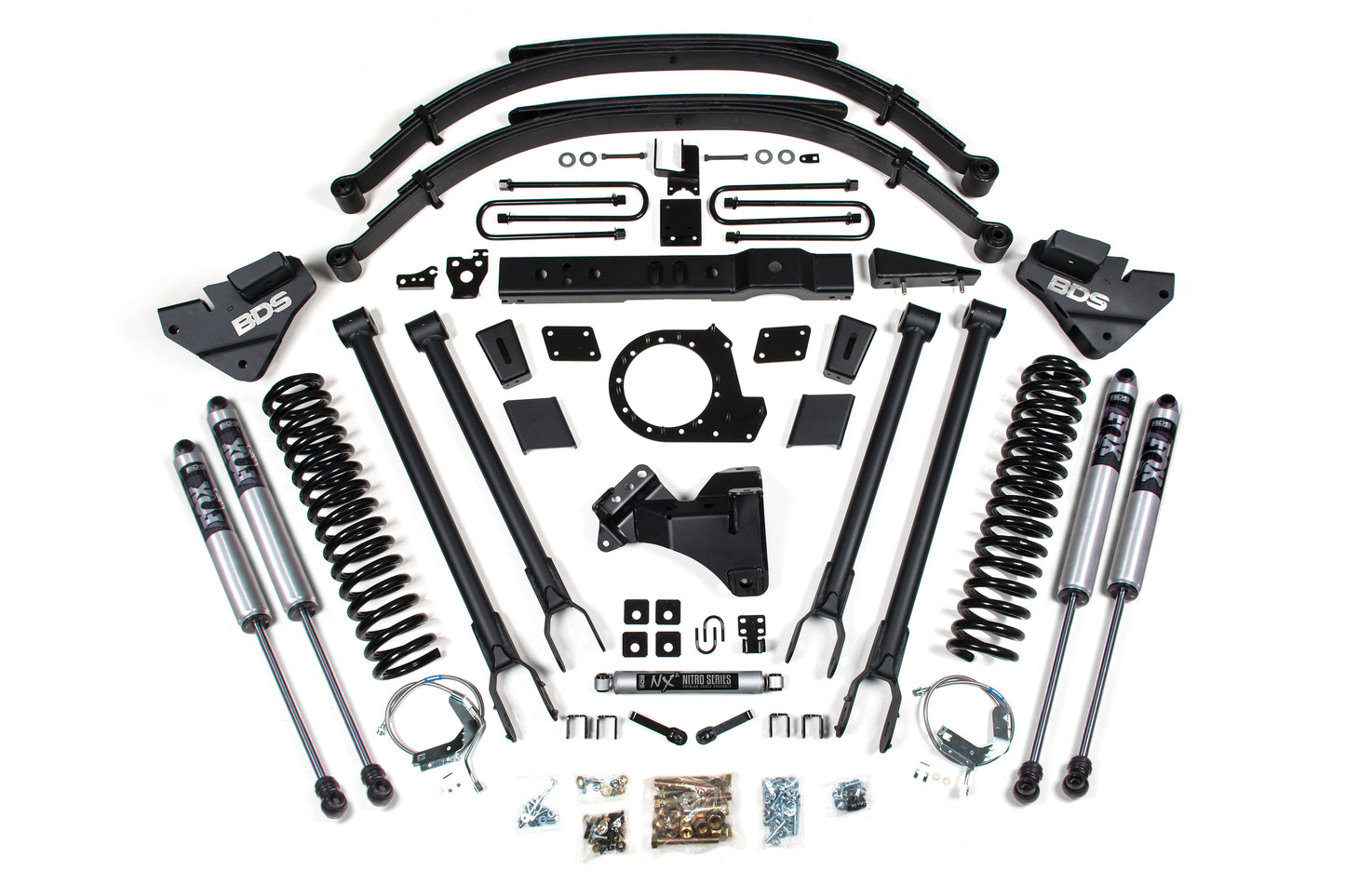 BDS SUSPENSION 8 Inch Lift Kit - 4-Link Conversion - Ford F250/F350 Super Duty (17-19) 4WD - Diesel BDS1541FS