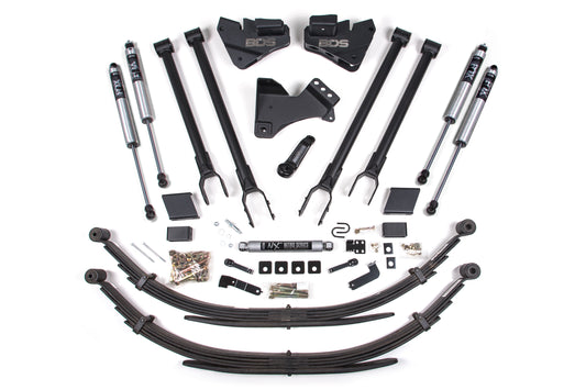 BDS SUSPENSION 4 Inch Lift Kit - 4-Link Conversion - Ford F250 / F350 Super Duty (17-19) 4WD - Gas BDS1559FS