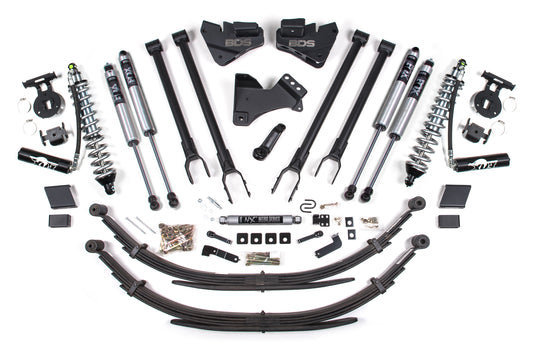 BDS SUSPENSION 4 Inch Lift Kit - 4-Link & FOX 2.5 Coil-Over Conversion - Ford F250/F350 Super Duty (17-19) 4WD - Diesel BDS1555F