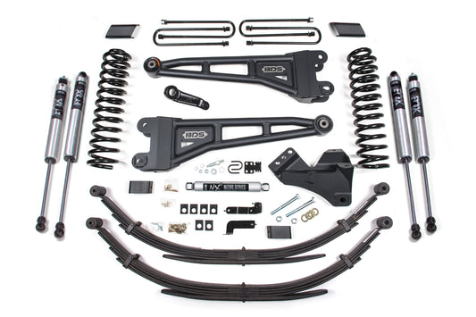 BDS SUSPENSION 4 Inch Lift Kit W/ Radius Arm - Ford F250/F350 Super Duty (17-19) 4WD - Diesel BDS1557FS
