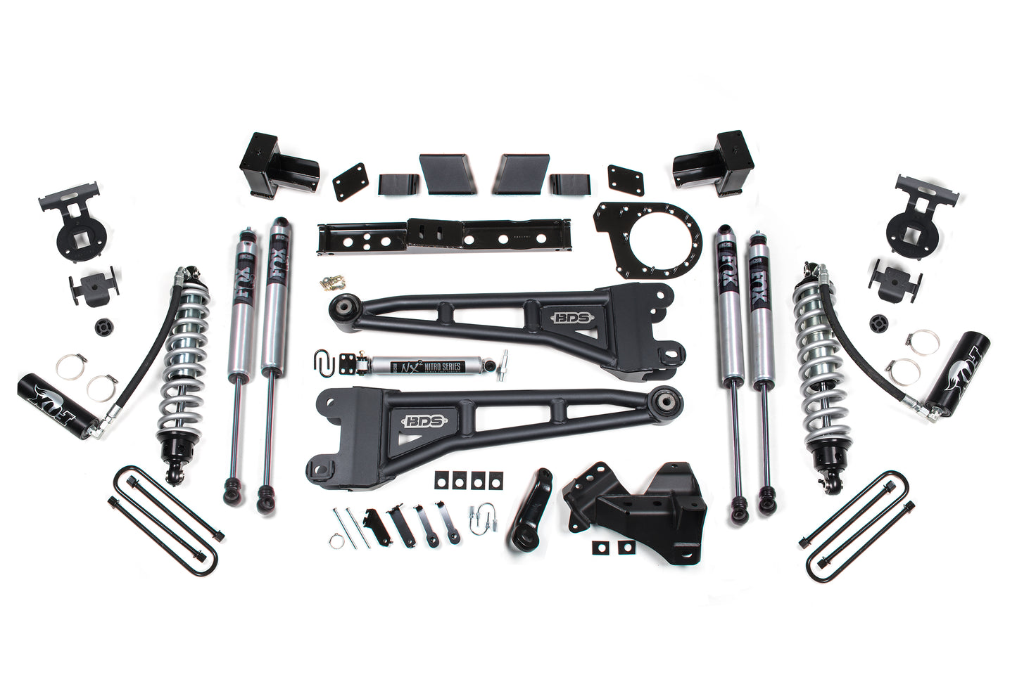 BDS SUSPENSION 6 Inch Lift Kit W/ Radius Arm - FOX 2.5 Coil-Over Conversion - Ford F350 Super Duty DRW (20-22) 4WD - Diesel BDS1573F