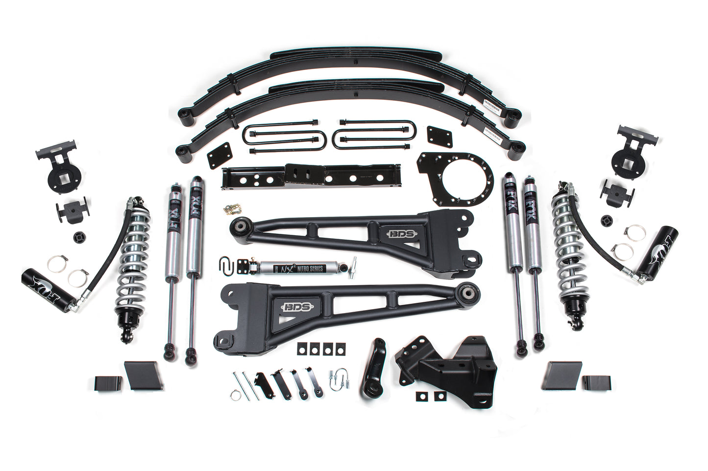 7 Inch Lift Kit W/ Radius Arm - FOX 2.5 Coil-Over Conversion - Ford F250/F350 Super Duty (20-22) 4WD - Diesel