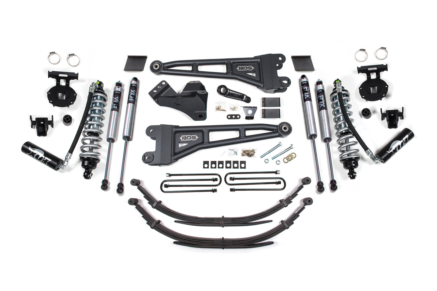 BDS SUSPENSION 6 Inch Lift Kit W/ Radius Arm - FOX 2.5 Coil-Over Conversion - Ford F250/F350 Super Duty (11-16) 4WD - Diesel BDS1592F