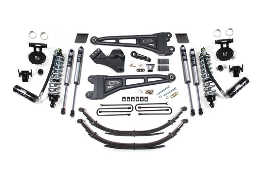 BDS SUSPENSION 6 Inch Lift Kit W/ Radius Arm - FOX 2.5 Coil-Over Conversion - Ford F250/F350 Super Duty (11-16) 4WD - Diesel BDS1593F