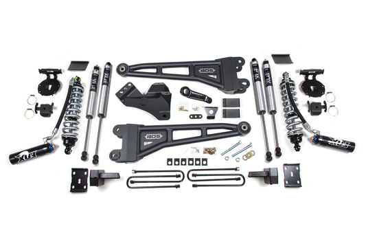 BDS SUSPENSION 4 Inch Lift Kit W/ Radius Arm - FOX 2.5 Coil-Over Conversion - Ford F250/F350 Super Duty (11-16) 4WD - Diesel BDS1596FDSC