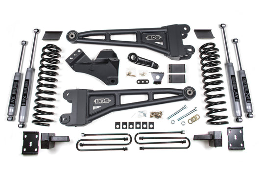 BDS SUSPENSION 4 Inch Lift Kit W/ Radius Arm - Ford F250/F350 Super Duty (11-16) 4WD - Diesel BDS1596H