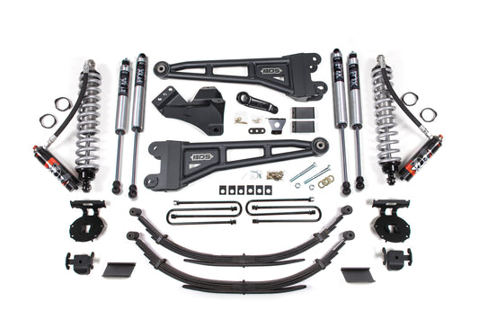 BDS SUSPENSION 4 Inch Lift Kit W/ Radius Arm - FOX 2.5 Performance Elite Coil-Over Conversion - Ford F250/F350 Super Duty (11-16) 4WD - Diesel BDS1597FPE