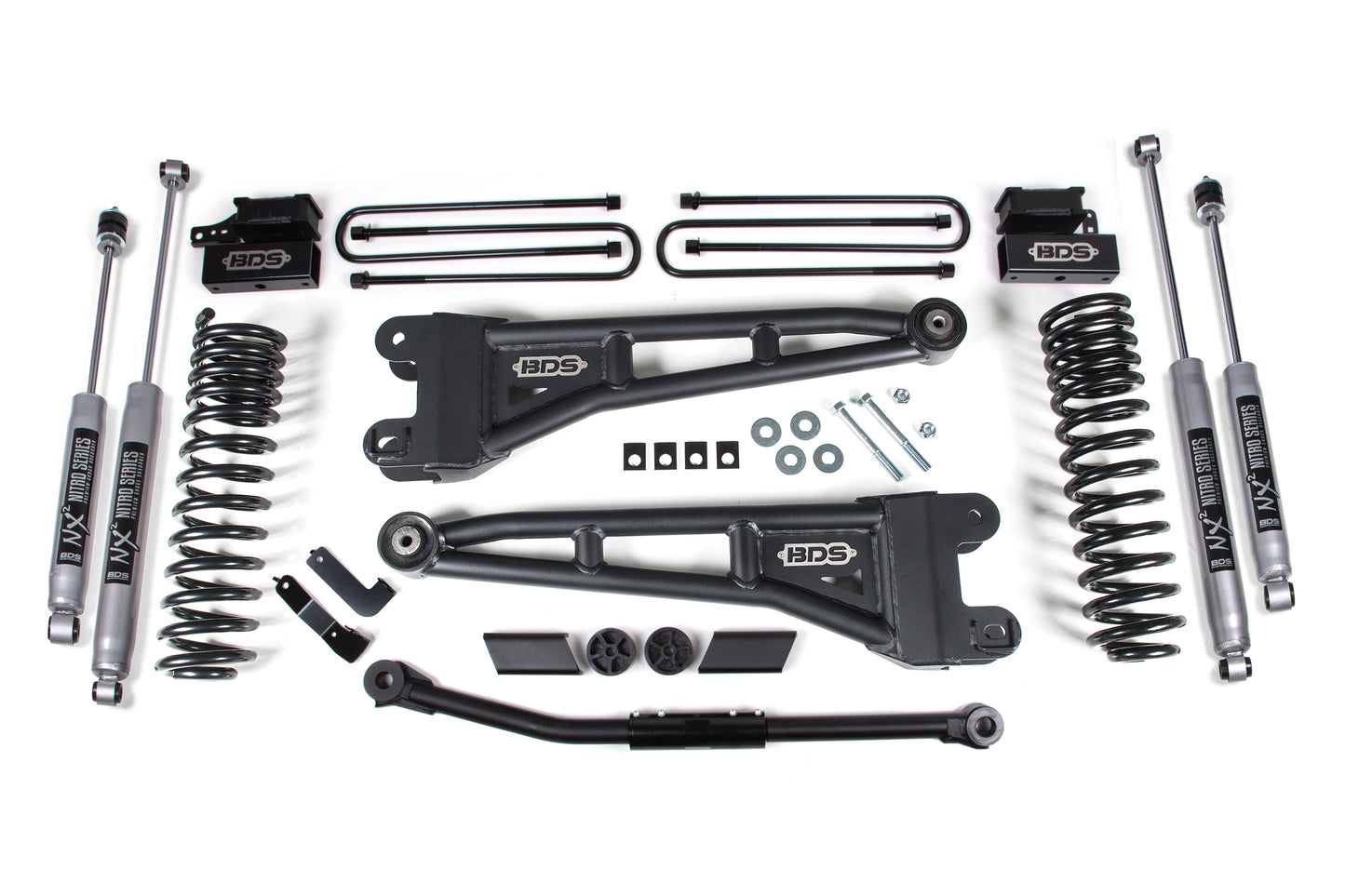 BDS SUSPENSION 2.5 Inch Lift Kit W/ Radius Arm - Ford F450 Super Duty (20-22) 4WD - Diesel & Gas BDS1915H