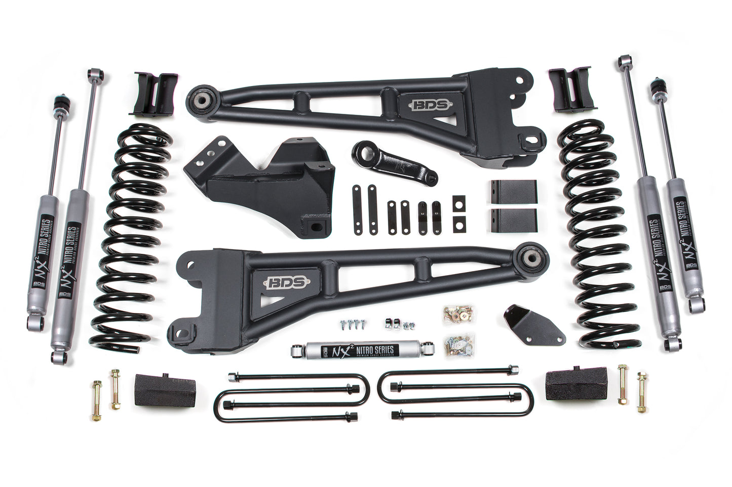 BDS SUSPENSION 4 Inch Lift Kit W/ Radius Arm - Ford F250/F350 Super Duty (08-10) 4WD - Gas BDS1940H