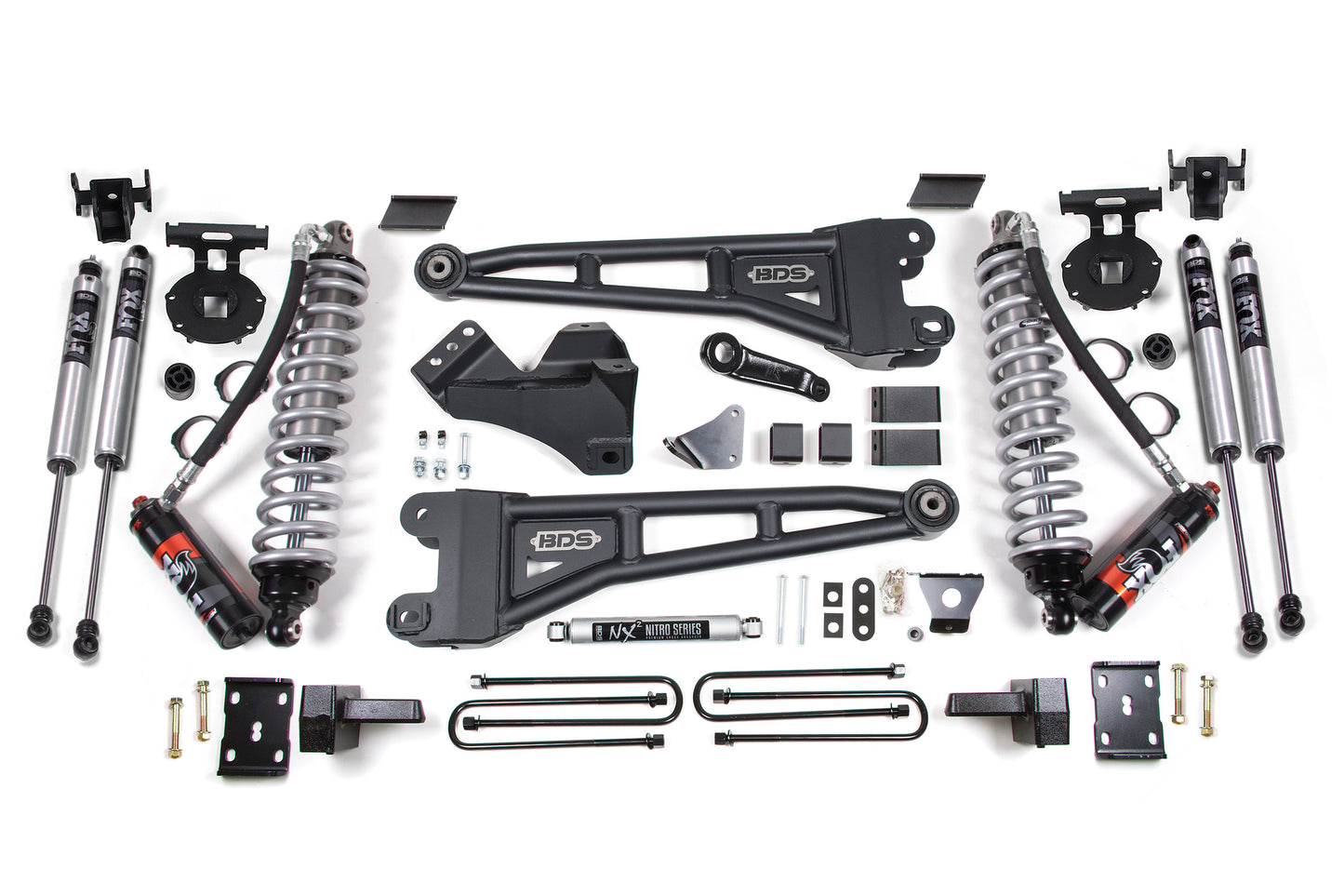 BDS SUSPENSION 6 Inch Lift Kit W/ Radius Arm - FOX 2.5 Performance Elite Coil-Over Conversion - Ford F250/F350 Super Duty (08-10) 4WD - Diesel BDS1954FPE
