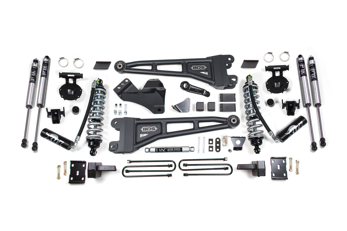 BDS SUSPENSION 6 Inch Lift Kit W/ Radius Arm - FOX 2.5 Coil-Over Conversion - Ford F250/F350 Super Duty (08-10) 4WD - Diesel BDS1953F