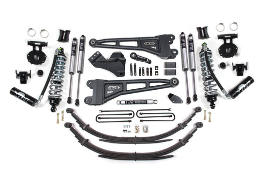 BDS SUSPENSION 6 Inch Lift Kit W/ Radius Arm - FOX 2.5 Coil-Over Conversion - Ford F250/F350 Super Duty (08-10) 4WD - Diesel BDS1955F