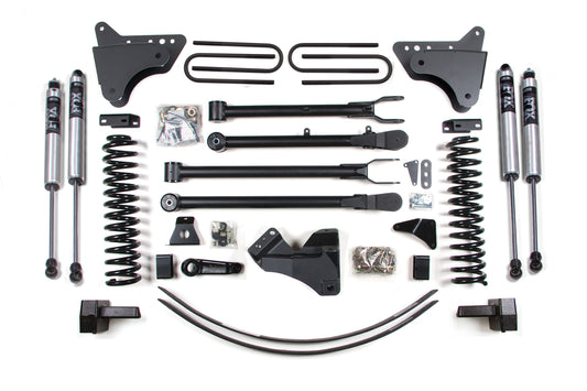 BDS SUSPENSION 6 Inch Lift Kit W/ 4-Link - Ford F250/F350 Super Duty (05-07) 4WD - Gas BDS339FS
