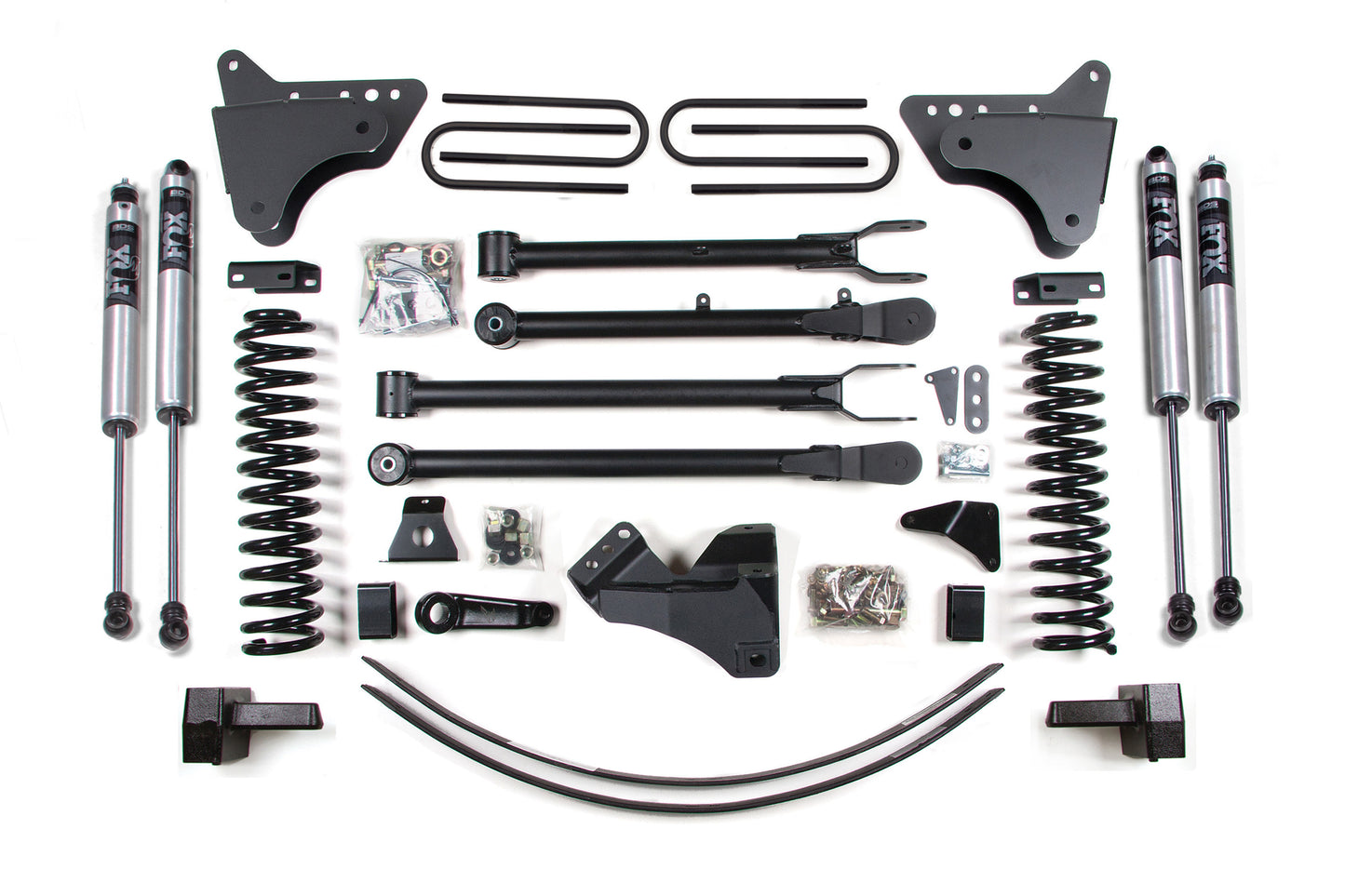 BDS SUSPENSION 6 Inch Lift Kit W/ 4-Link - Ford F250/F350 Super Duty (05-07) 4WD - Gas BDS340FS