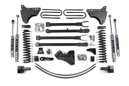BDS SUSPENSION 6 Inch Lift Kit W/ 4-Link - Ford F250/F350 Super Duty (05-07) 4WD - Gas BDS340H