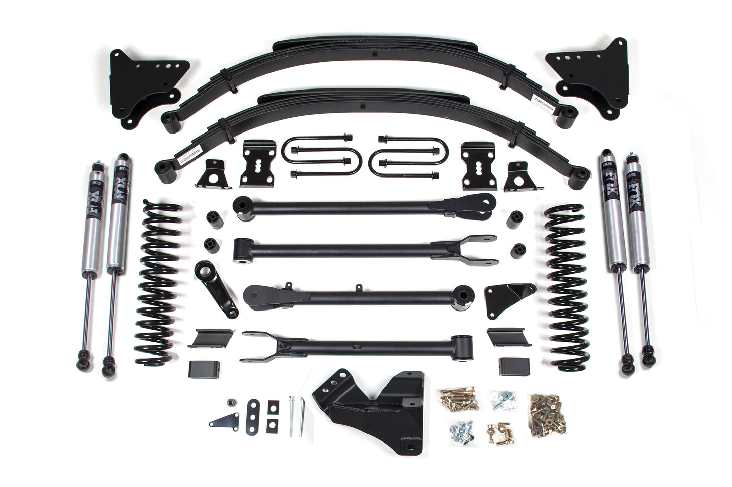 BDS SUSPENSION 4 Inch Lift Kit W/ 4-Link - Ford F250/F350 Super Duty (08-10) 4WD - Gas BDS557FS