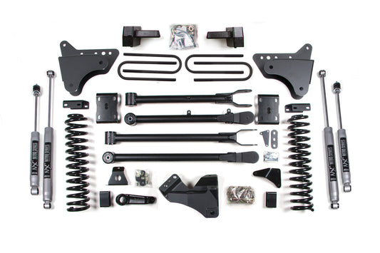 BDS SUSPENSION 4 Inch Lift Kit W/ 4-Link - Ford F250/F350 Super Duty (11-16) 4WD - Diesel BDS590H