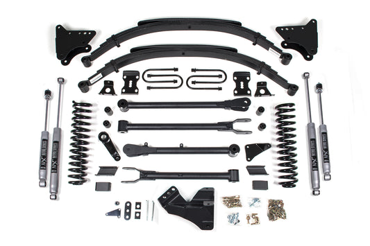 BDS SUSPENSION 4 Inch Lift Kit W/ 4-Link - Ford F250/F350 Super Duty (11-16) 4WD - Diesel BDS593H