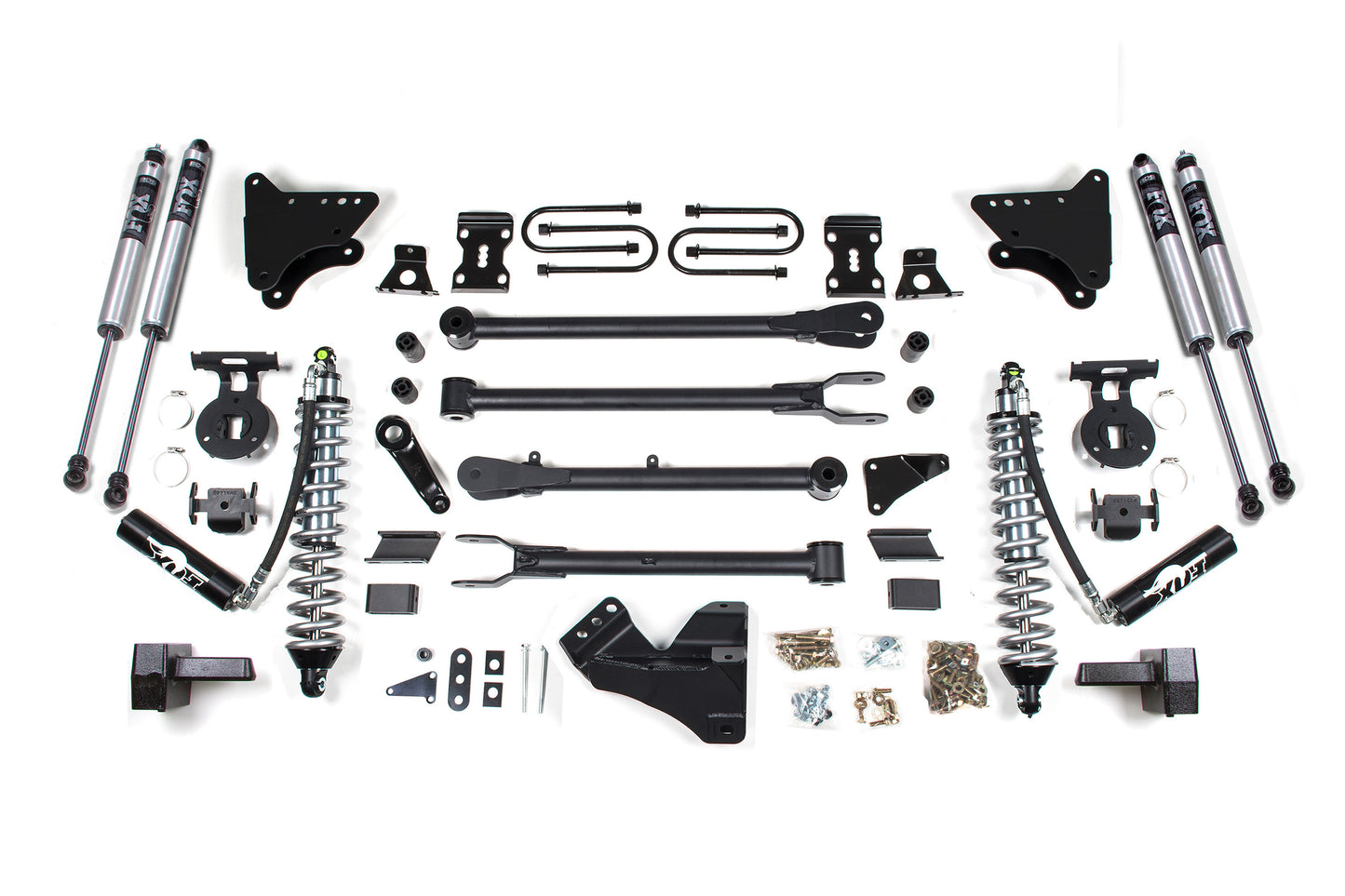 BDS SUSPENSION 4 Inch Lift Kit W/ 4-Link - FOX 2.5 Coil-Over Conversion - Ford F250/F350 Super Duty (11-16) 4WD - Diesel BDS590F