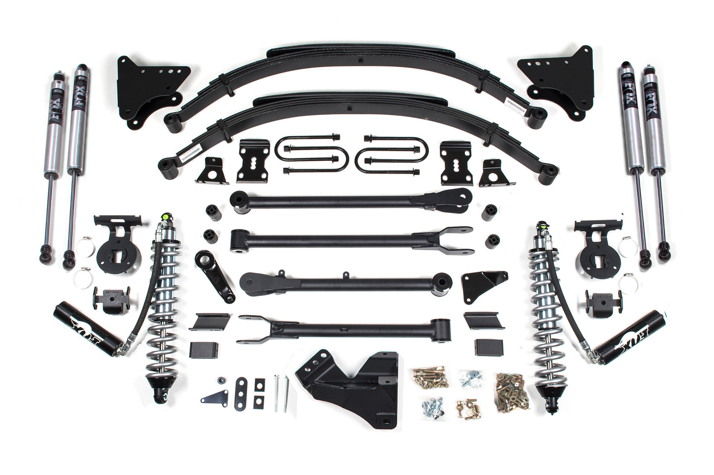BDS SUSPENSION 4 Inch Lift Kit W/ 4-Link - FOX 2.5 Coil-Over Conversion - Ford F250/F350 Super Duty (11-16) 4WD - Diesel BDS593F