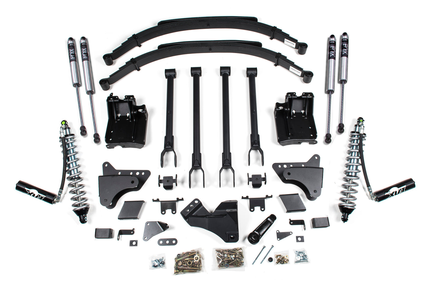 BDS SUSPENSION 6 Inch Lift Kit W/ 4-Link - FOX 2.5 Coil-Over Conversion - Ford F250/F350 Super Duty (11-16) 4WD - Diesel BDS597F