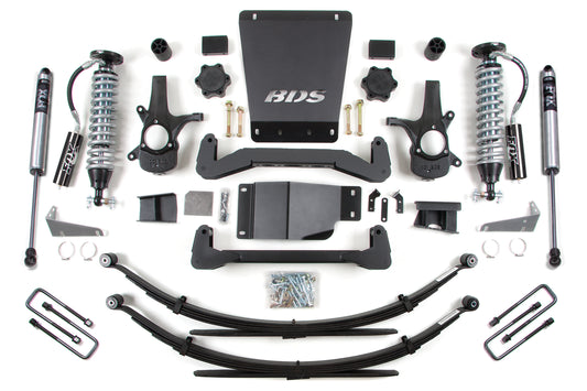 BDS SUSPENSION 6 Inch Lift Kit - FOX 2.5 Coil-Over - Chevy Silverado Or GMC Sierra 1500 (07-13) 4WD BDS177F