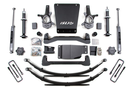 BDS SUSPENSION 6 Inch Lift Kit - Chevy Silverado Or GMC Sierra 1500 (07-13) 4WD BDS177H