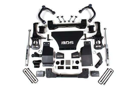BDS SUSPENSION 4 Inch Lift Kit - Chevy Silverado Or GMC Sierra 1500 (19-24) 4WD - Gas BDS1800H