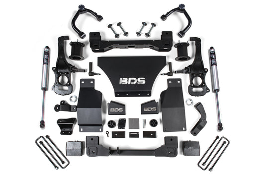 BDS SUSPENSION 6 Inch Lift Kit - Chevy Silverado Or GMC Sierra 1500 (19-24) 4WD - Gas BDS1801FS