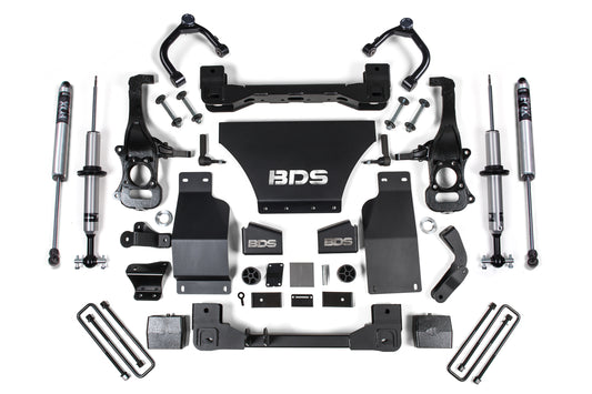 BDS SUSPENSION 6 Inch Lift Kit - Chevy Silverado Or GMC Sierra 1500 (19-24) 4WD - Gas BDS1801FSR