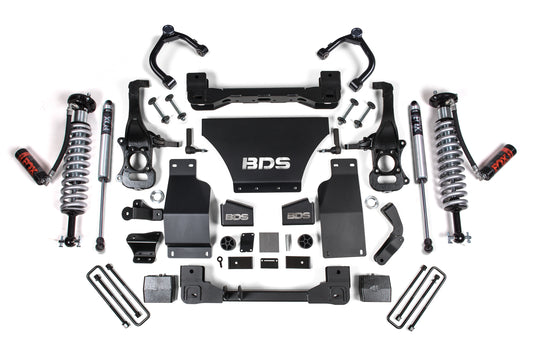 BDS SUSPENSION 6 Inch Lift Kit - FOX 2.5 Coil-Over - Chevy Silverado Or GMC Sierra 1500 (19-22) 4WD - Gas BDS1801F