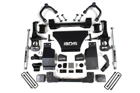 BDS SUSPENSION 6 Inch Lift Kit - Chevy Silverado Or GMC Sierra 1500 (19-24) 4WD - Gas BDS1801H