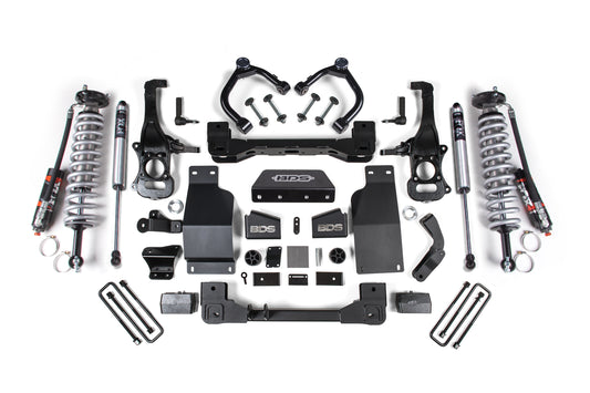 BDS SUSPENSION 4 Inch Lift Kit - FOX 2.5 Coil-Over - Chevy Silverado Or GMC Sierra 1500 (19-23) 4WD - Diesel BDS1802FDSC