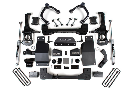 BDS SUSPENSION 4 Inch Lift Kit - Chevy Silverado Or GMC Sierra 1500 (19-24) 4WD - Diesel BDS1802H